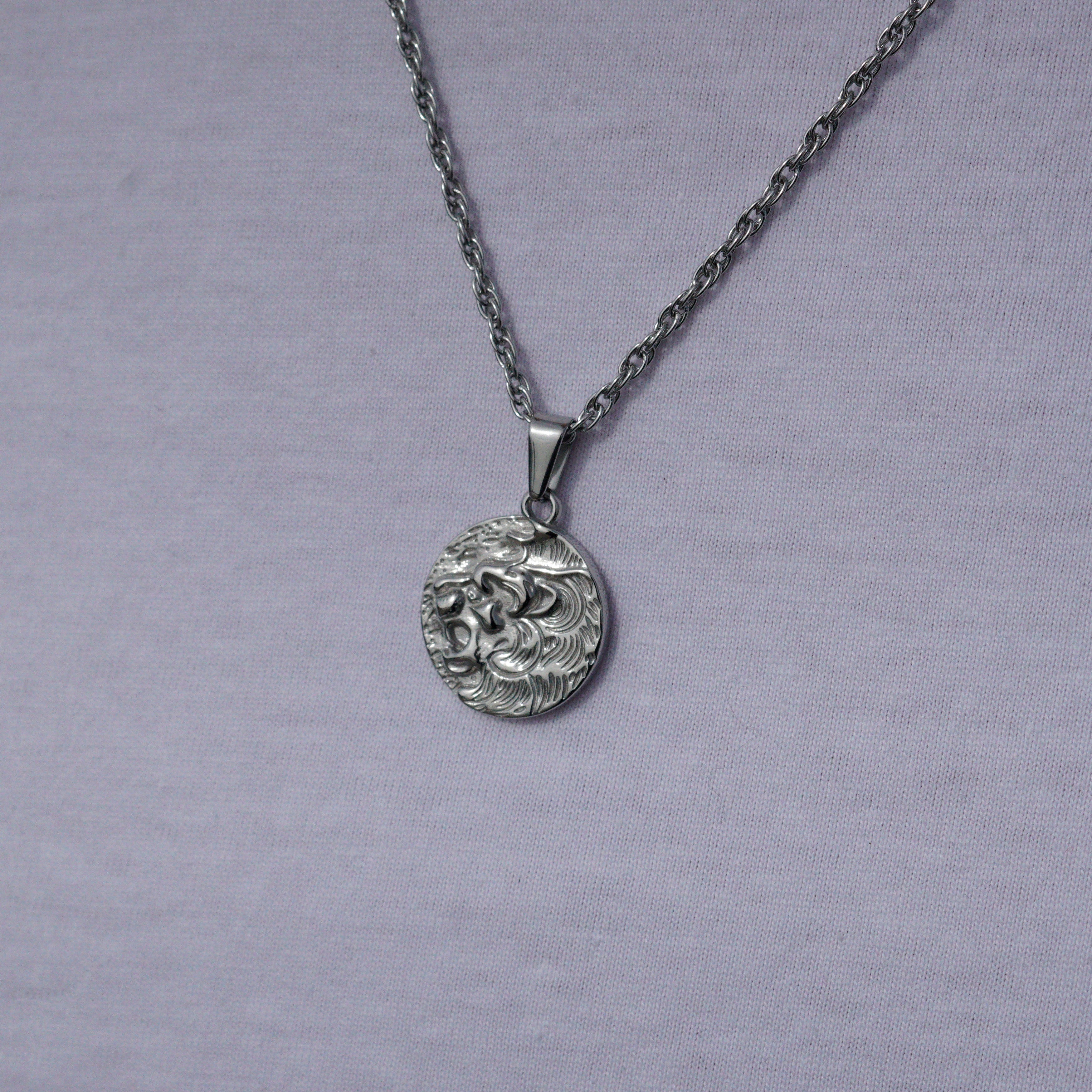 MAD LION NECKLACE - SILVER