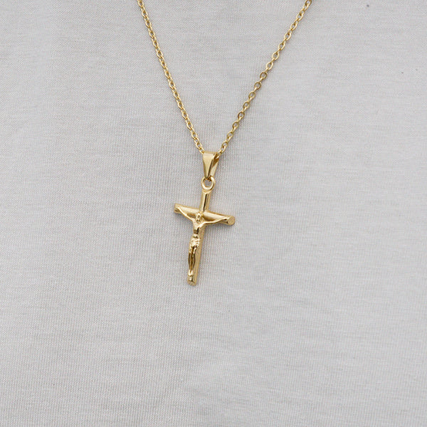 CRUCIFIX NECKLACE - GOLD