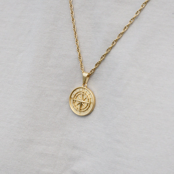 COMPASS NECKLACE - GOLD