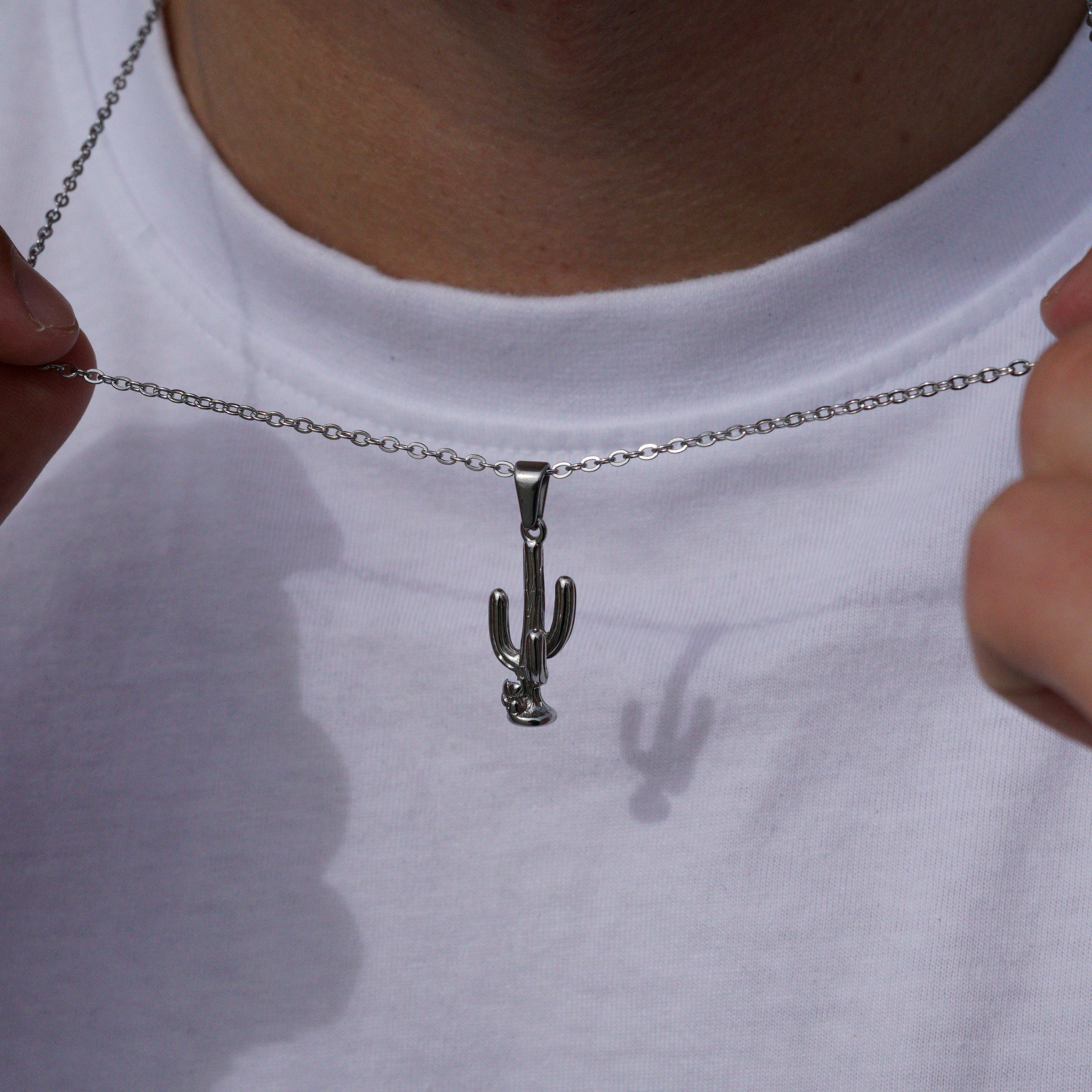 CACTUS NECKLACE - SILVER