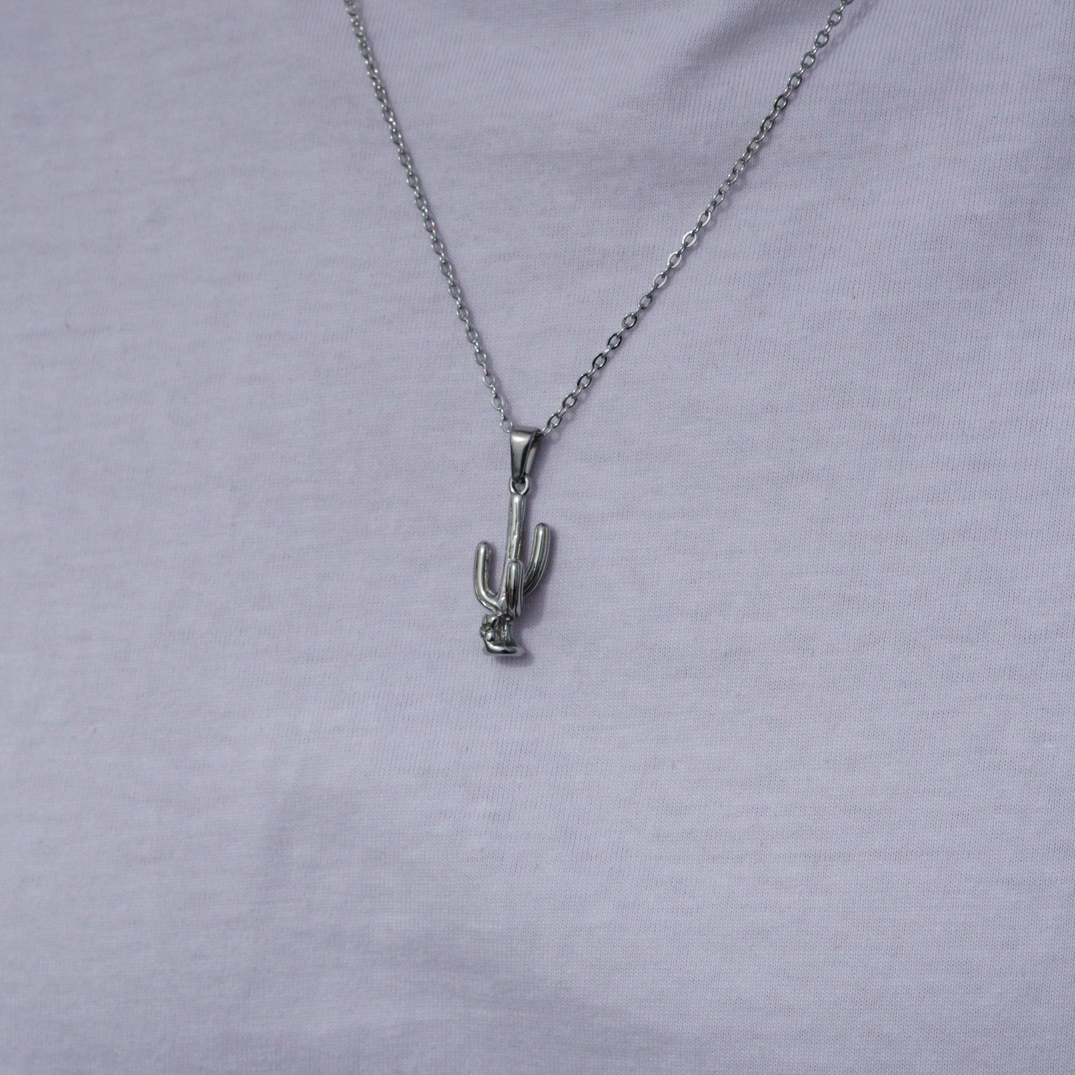 CACTUS NECKLACE - SILVER