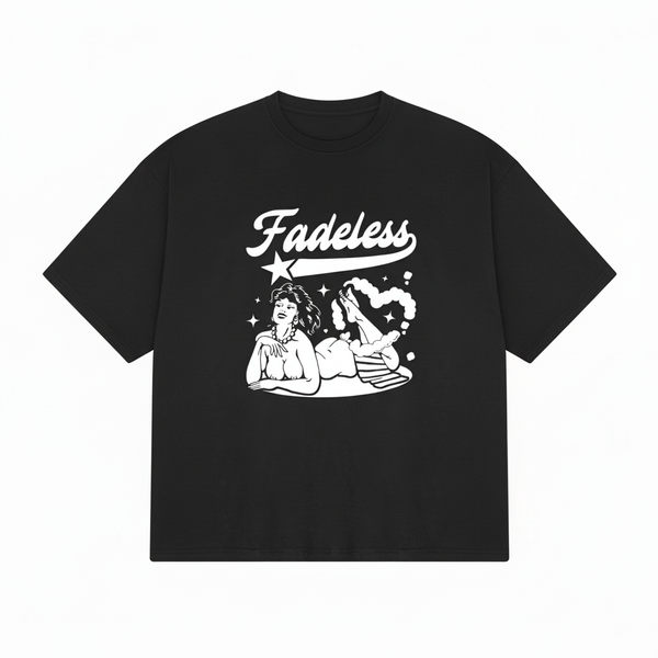 Fading Love Tee Box Fit - Sort/Hvid