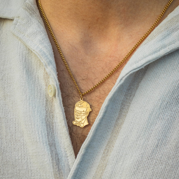 AK-47 ANGEL NECKLACE - GOLD