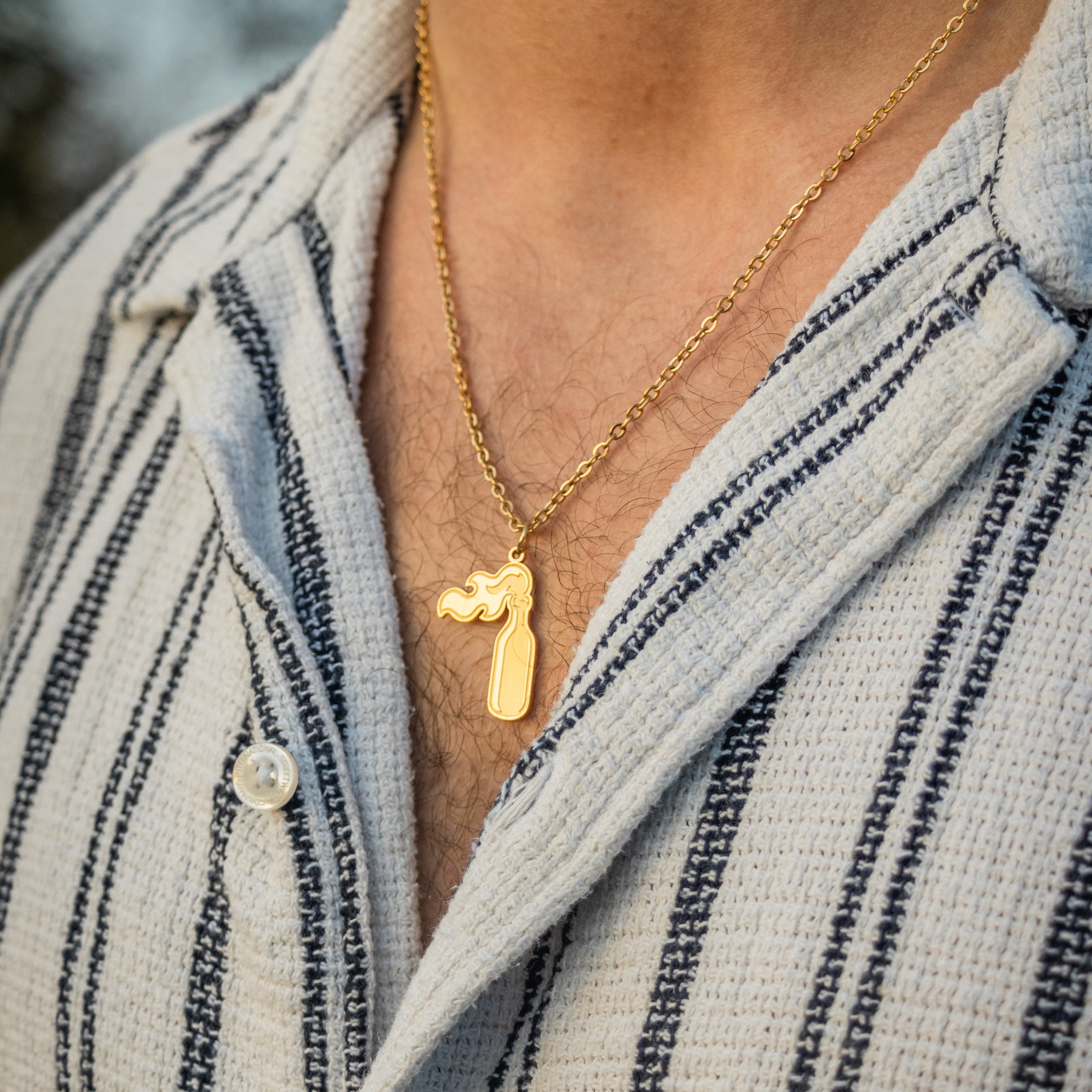 AK-47 ANGEL NECKLACE - GOLD