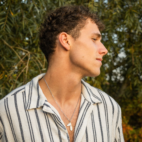 AK-47 ANGEL NECKLACE - SILVER