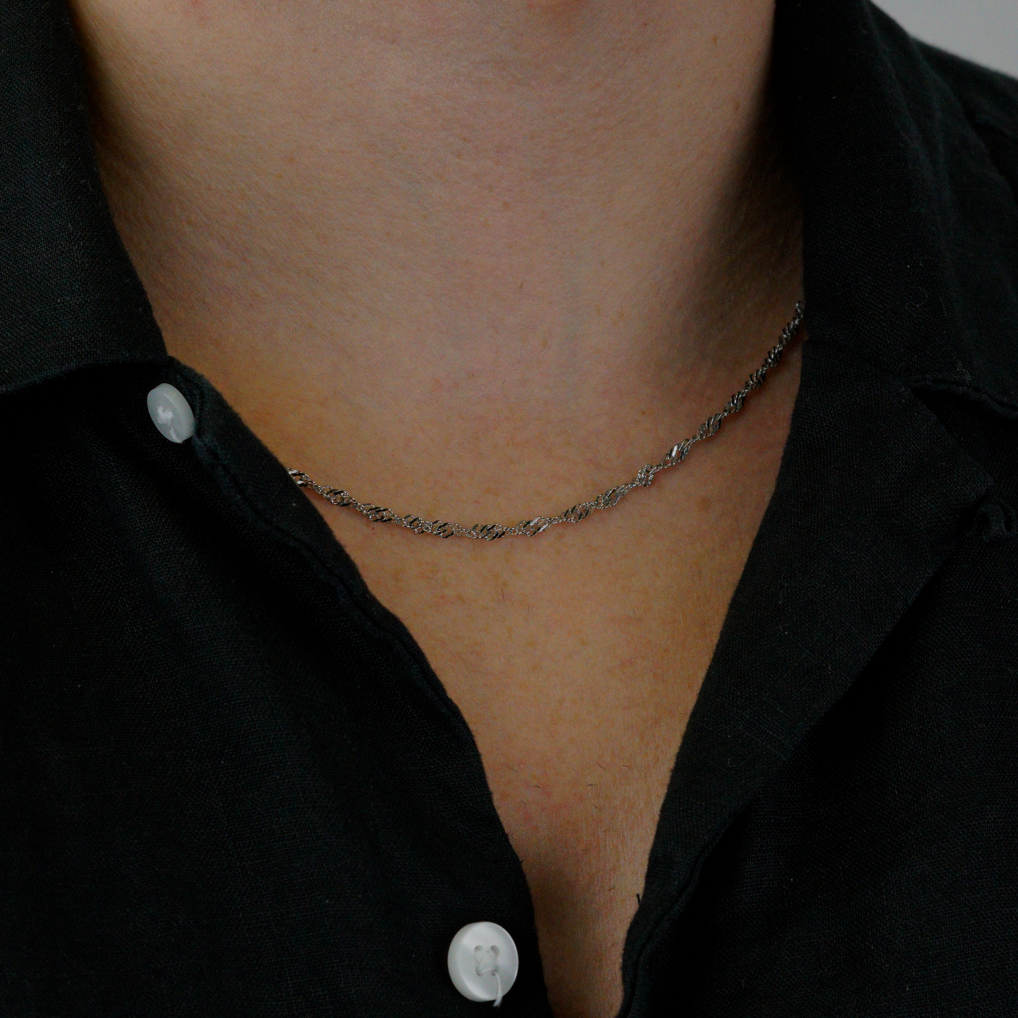 ROPE CHAIN ​​48 CM - SILVER TONE