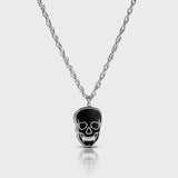 Skull Necklace - Silver Colored