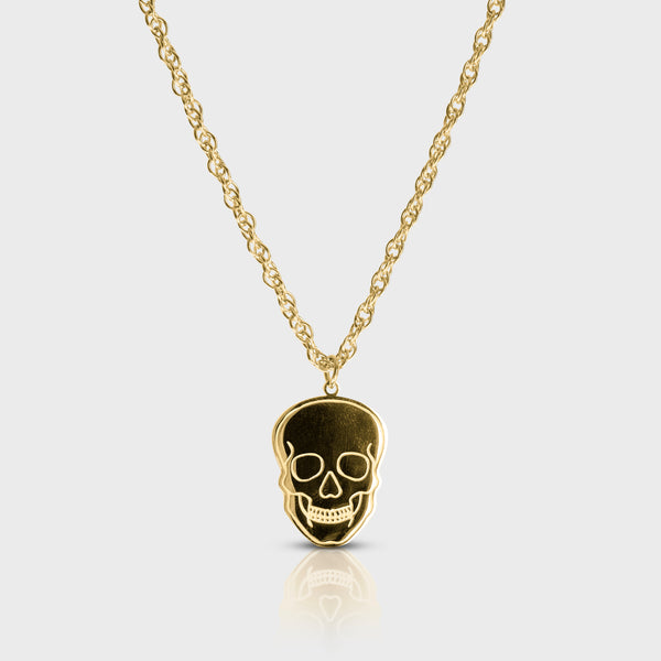 SKULL NECKLACE - GOLD