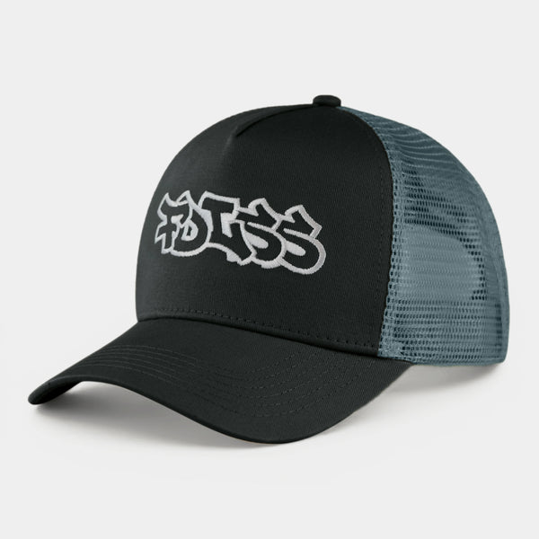 FDLSS Smokey kasket med sort front og grå mesh bagpanel