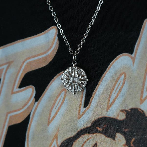 Solar Necklace – Silver-Colored