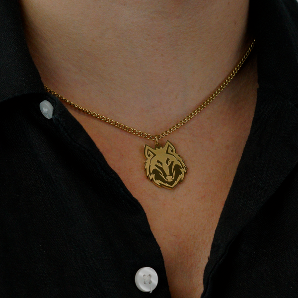 WOLF NECKLACE - GOLD