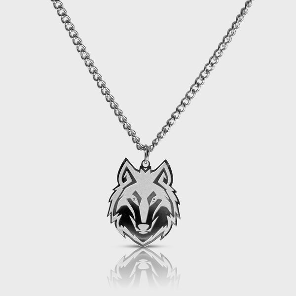 Wolf Necklace - Silver