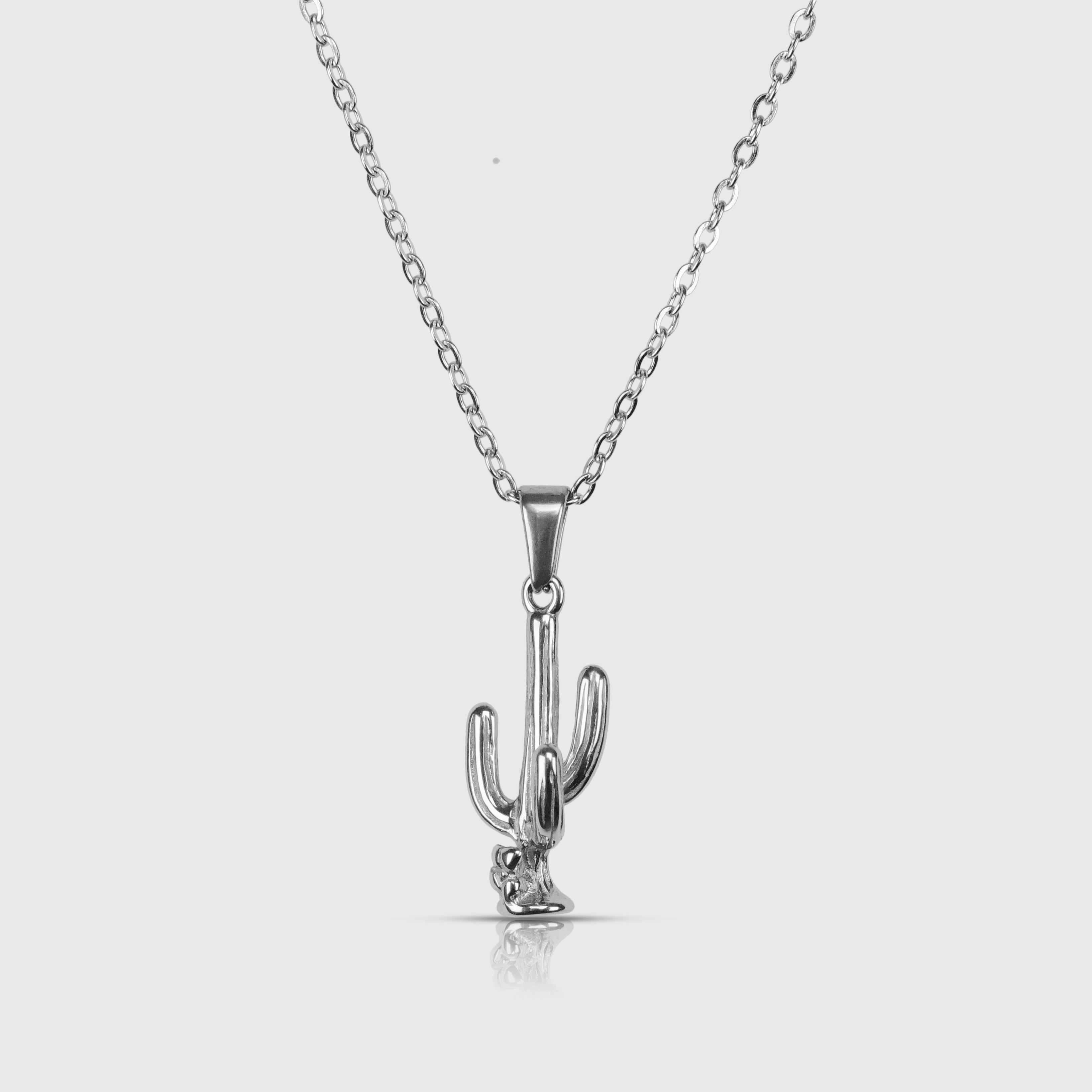 CACTUS NECKLACE - SILVER