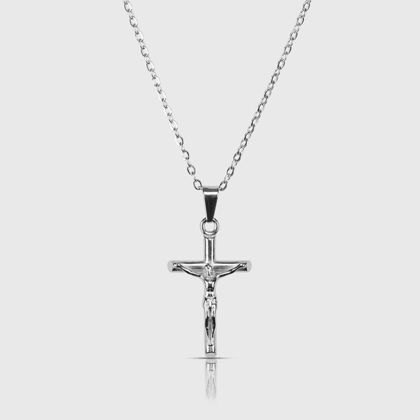 Crucifix Necklace - Silver