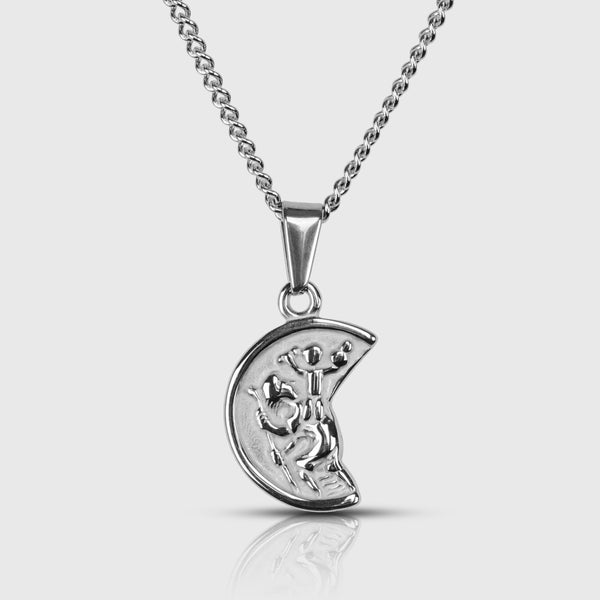 MOON PENDANT - SILVER