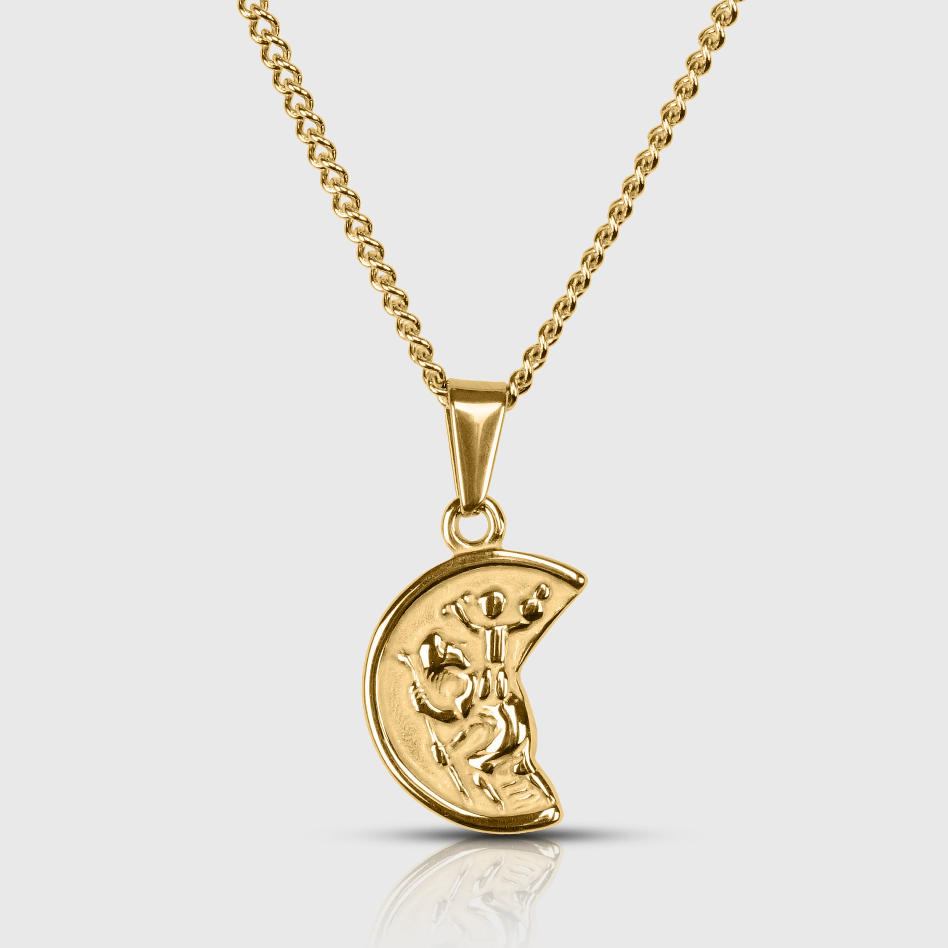 MOON PENDANT - GOLD