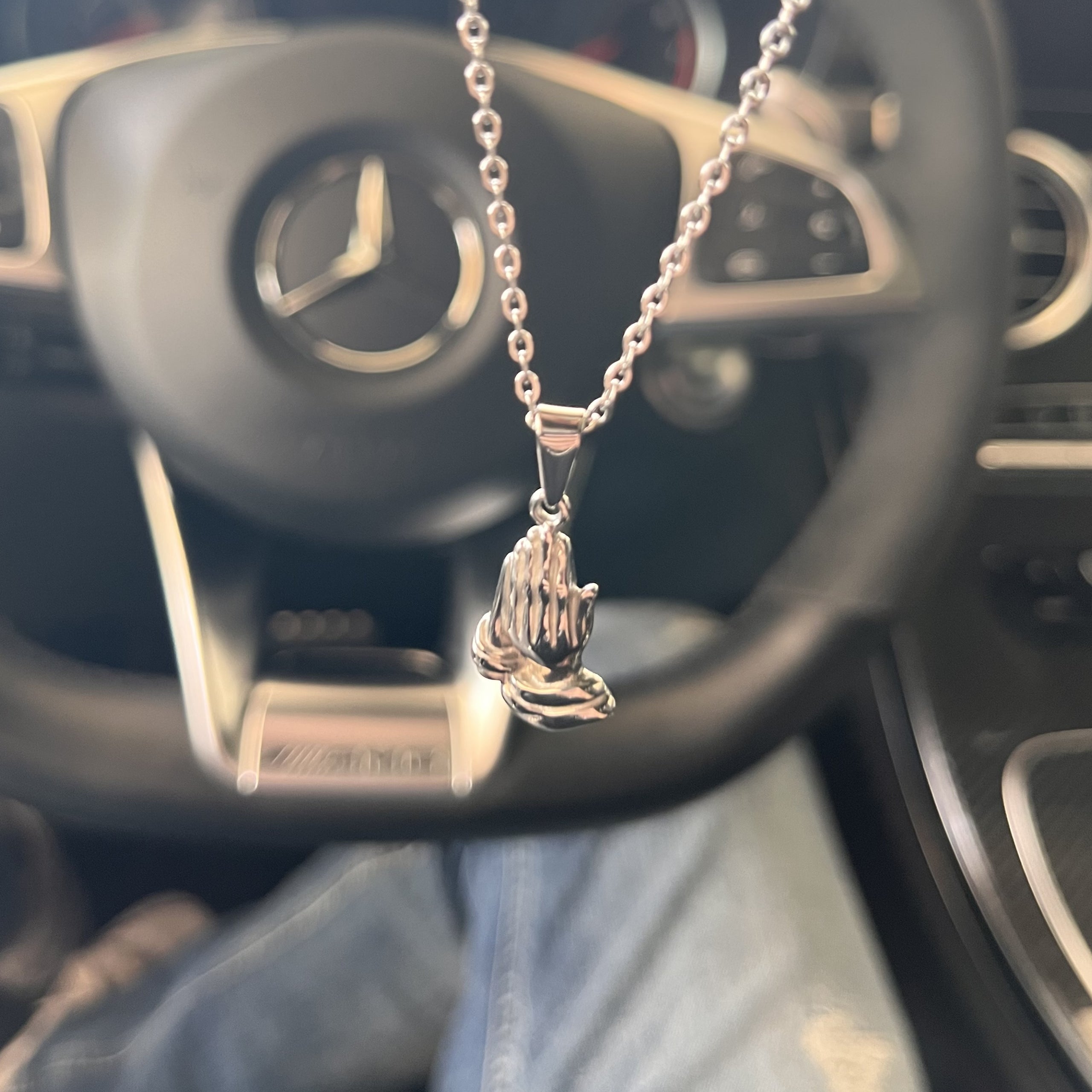 PRAYER NECKLACE - SILVER