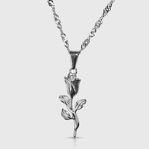 ROSE PENDANT - SILVER