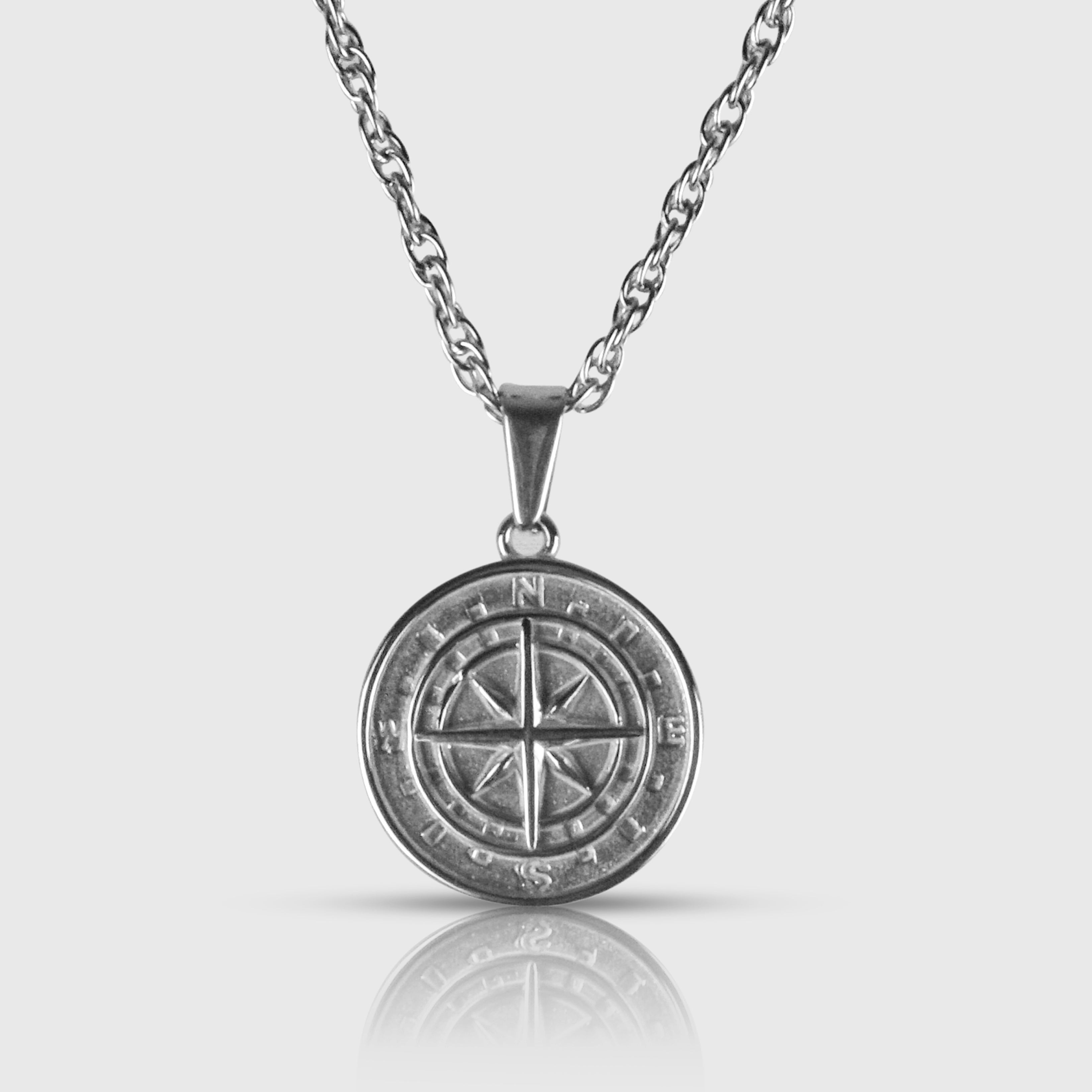 COMPASS PENDANT - SILVER