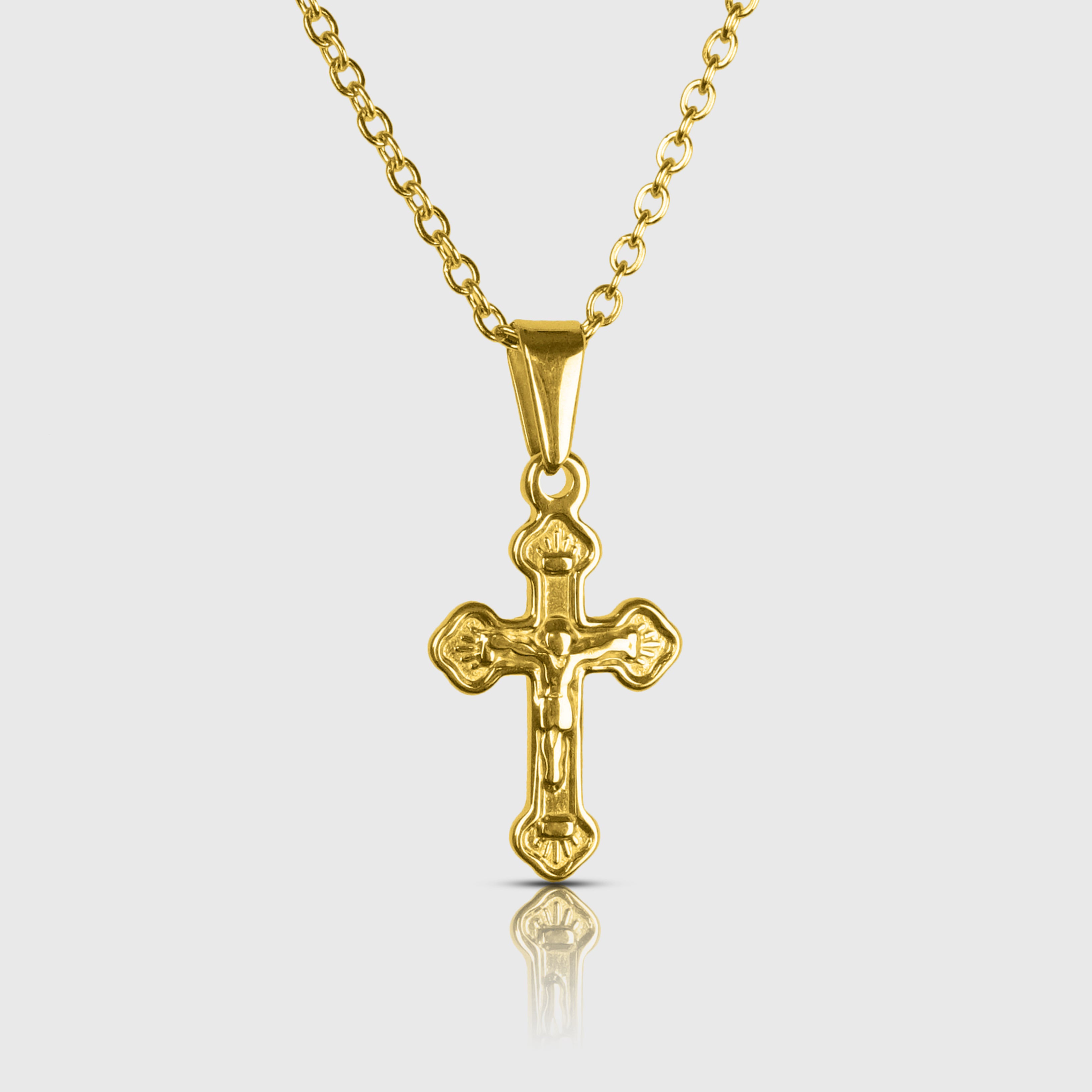 CRUCIFIX 2.0 PENDANT - GOLD